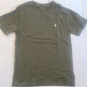Polo Ralph Lauren Boys Shirt Small 8 Hunter Green Short Sleeve Embroidered Pony